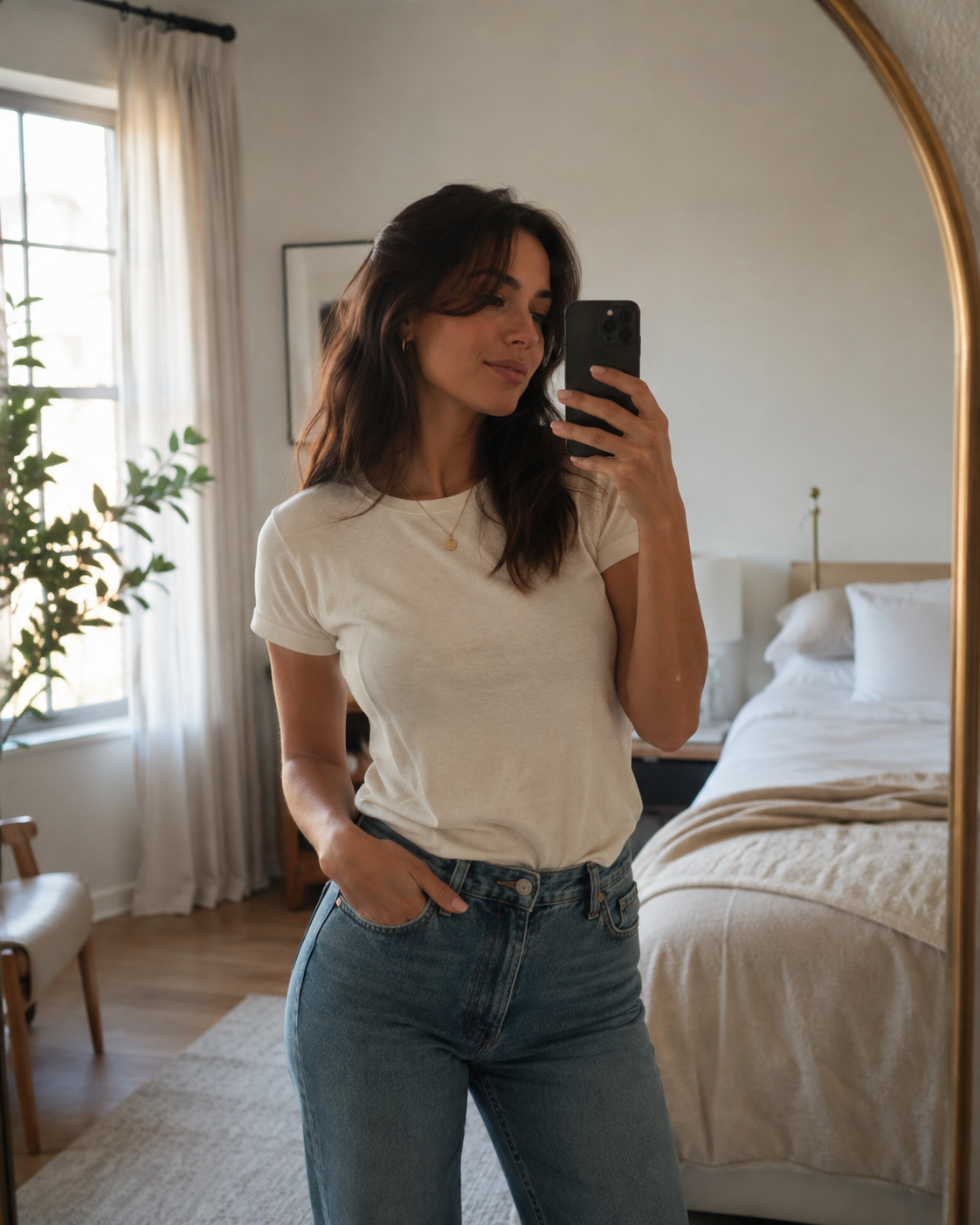 Expected result preview for Mirror Selfie Editorial
