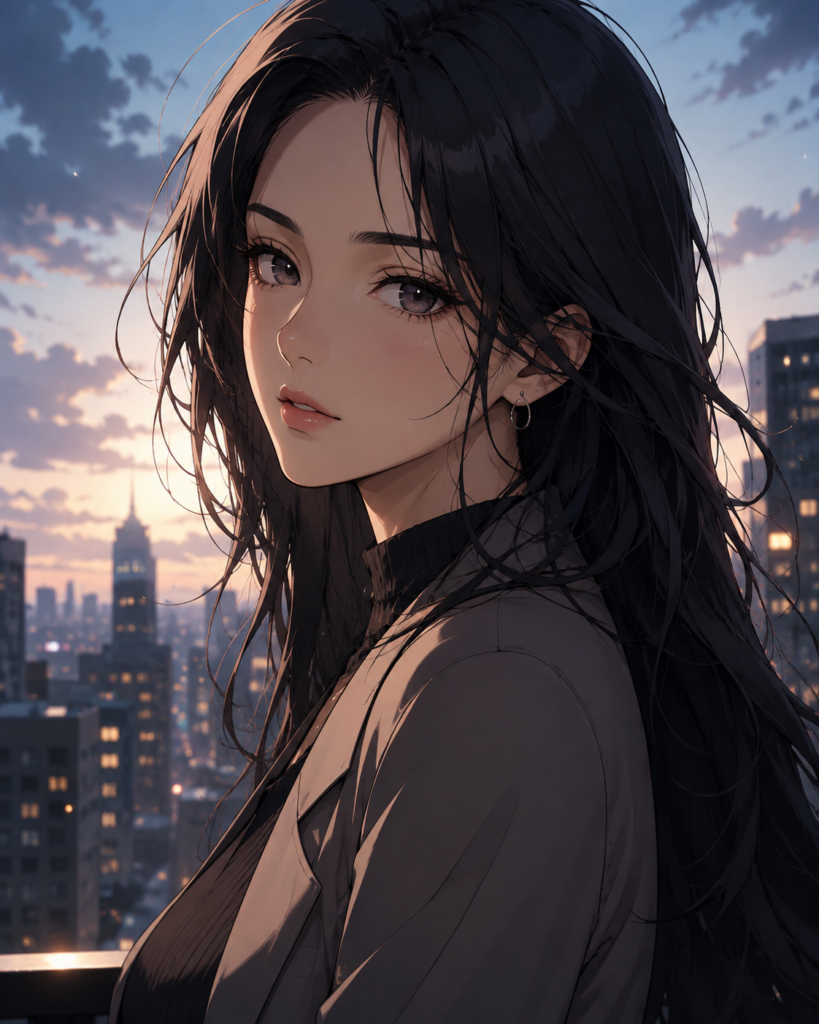 Expected result preview for Anime-Inspired Portrait