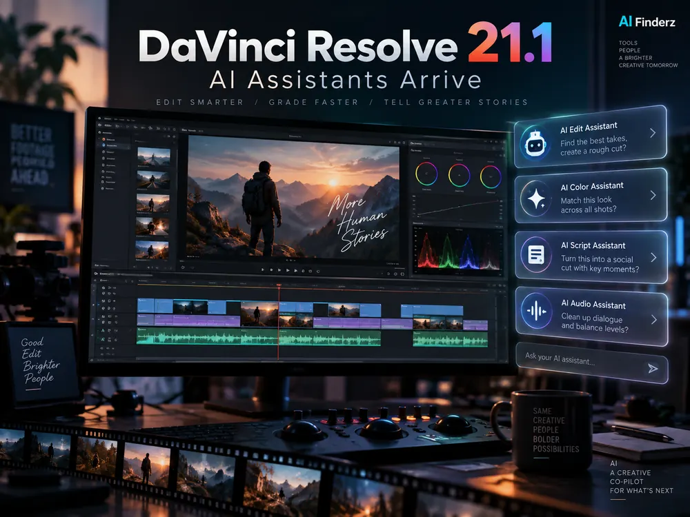 DaVinci Resolve 21.1 Adds AI Assistants: Claude and ChatGPT Codex Integration Explained