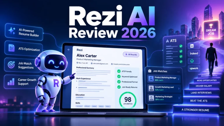 Rezi AI Review 2026: Resume Builder, ATS Score & Pricing