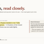 The term, read closely logo