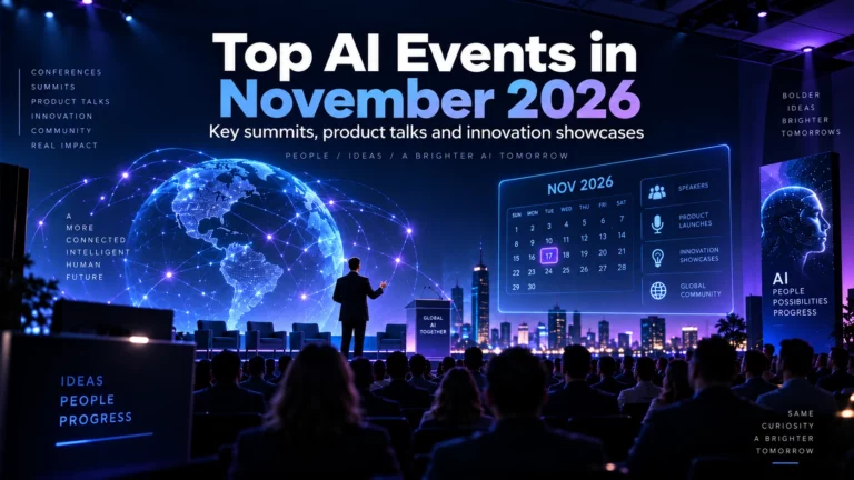 أفضل فعاليات الذكاء الاصطناعي في نوفمبر 2026: Web Summit وMLCon وAWS re:Invent والمزيد