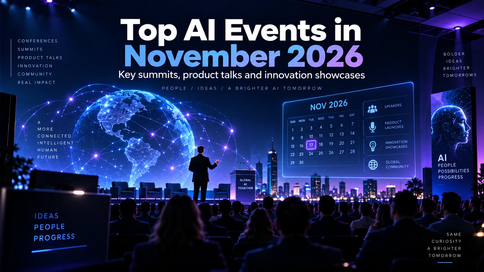 أفضل فعاليات الذكاء الاصطناعي في نوفمبر 2026: Web Summit وMLCon وAWS re:Invent والمزيد