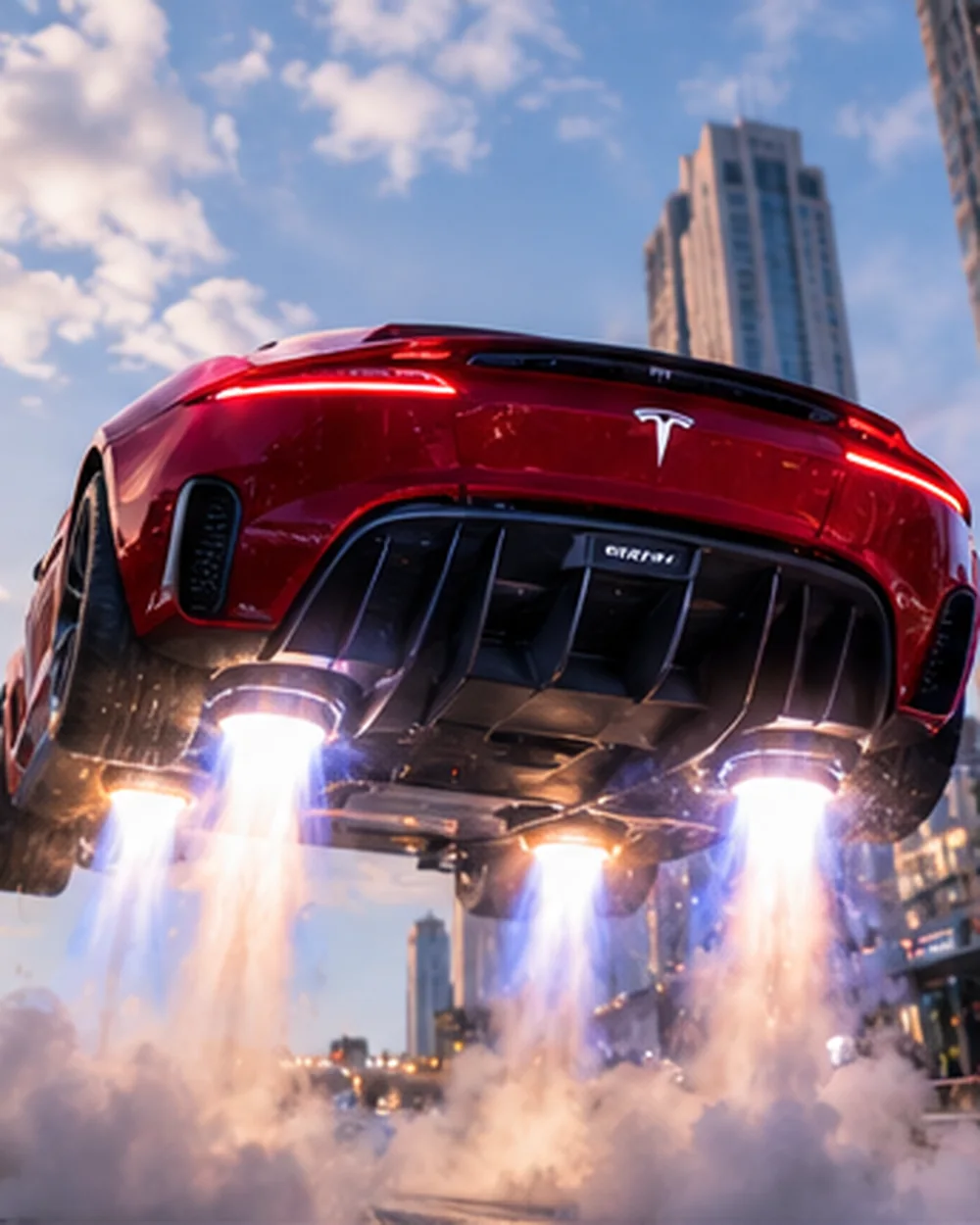 Expected result preview for Rear View Roadster Thruster Launch