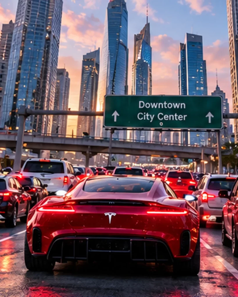 Expected result preview for Tesla Roadster Traffic Jam Lift-Off Video